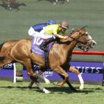 Chasing Liberty winning the TCA Stakes at Del Mar - Benoit photo